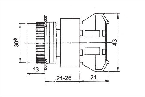 Pushbutton Switches APB25-1OC