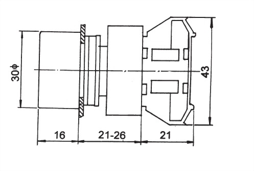 Waterproof Pushbutton Switches RPB22-1OC