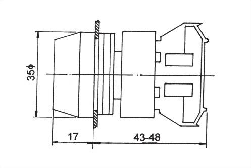 Waterproof Pushbutton Switches RPB30-1C