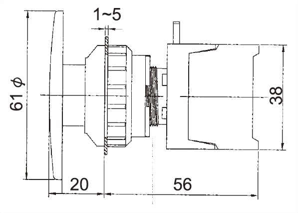 Illuminated Pushbutton Switches BLXE30-1C