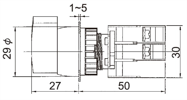 Illuminated Selector Switches GLSL22-1O
