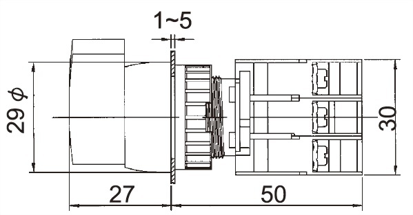 Illuminated Selector Switches GLSL22-1OC