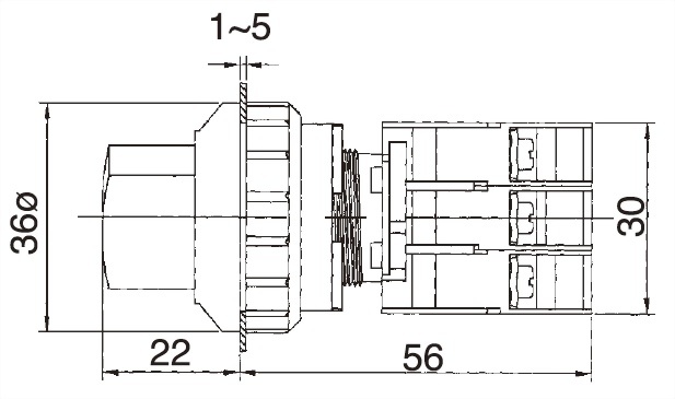 Illuminated Selector Switches SL30-1OC