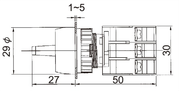 Illuminated Selector Switches SRL22A-2O