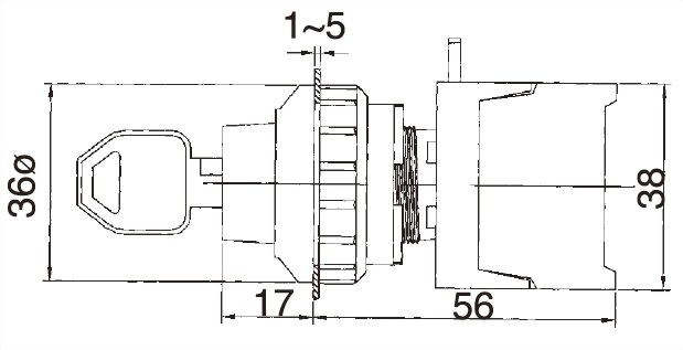 Key Selector Switches KS30-2O