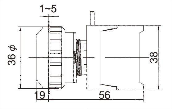 Pushbutton Switches EPFL30-1OC