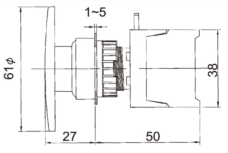 Pushbutton Switches GEB22A-1OC