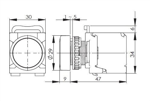 22mm Panel Indicating Lamp A2MRPL