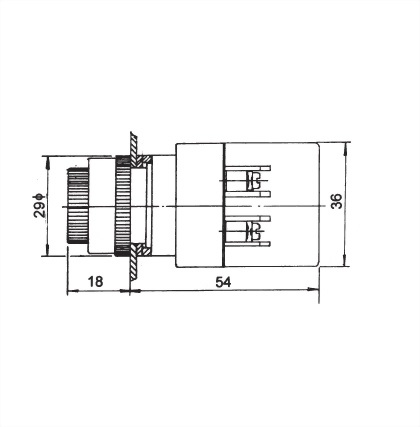 22mm Panel Indicating Lamp ANPL-22