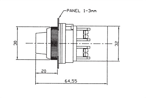 25mm Panel Indicating Lamp PLF-25
