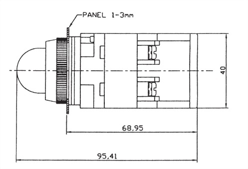 面板指示燈30毫米 FPL-30