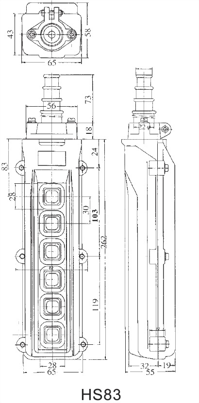 間接式吊車開關 HS-861