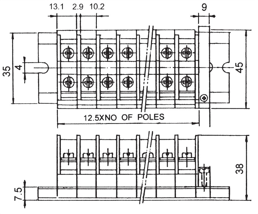 軌道組合式端子台 TR-30