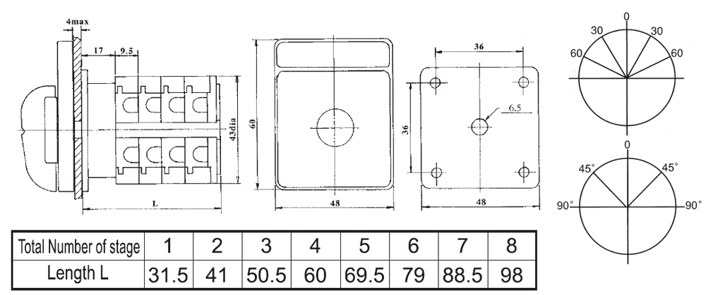 Voltmeter Schalter VS34 2
