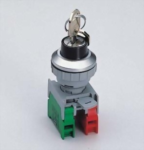 Alpinetech KS-302 30mm Key Selector Switch – Maintained, 1NC 1NO, 2 Positions