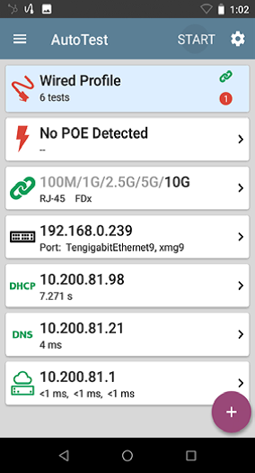 NBASE-T 交換器網路驗證