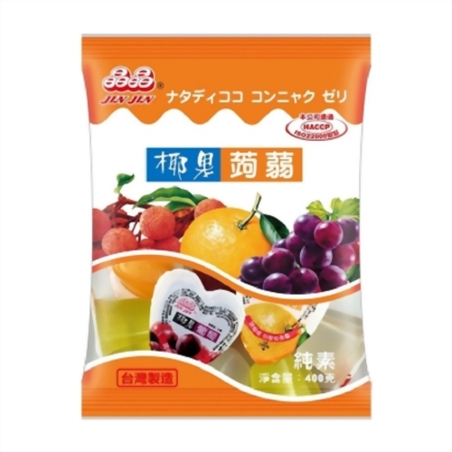 心型椰果蒟蒻果凍400g