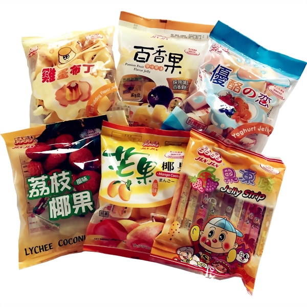 Jin Jin Jelly Strip Assorted Flavors 400 g