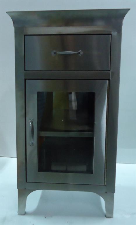 Cabinet with one drawer and glass door