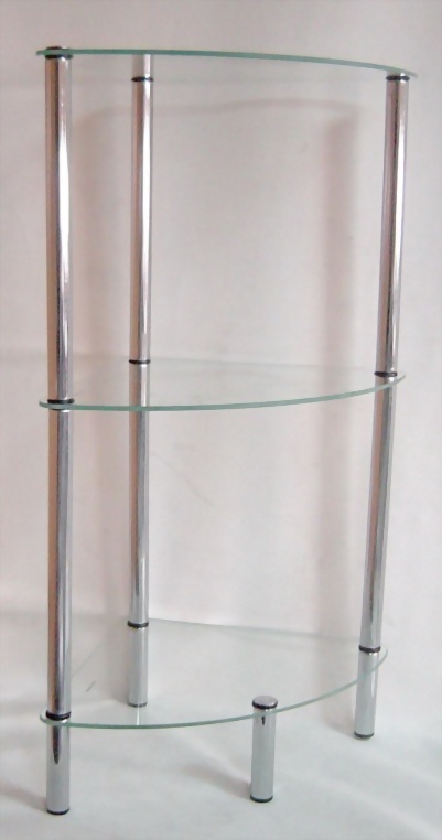 3 Tier Glass Corner Caddy