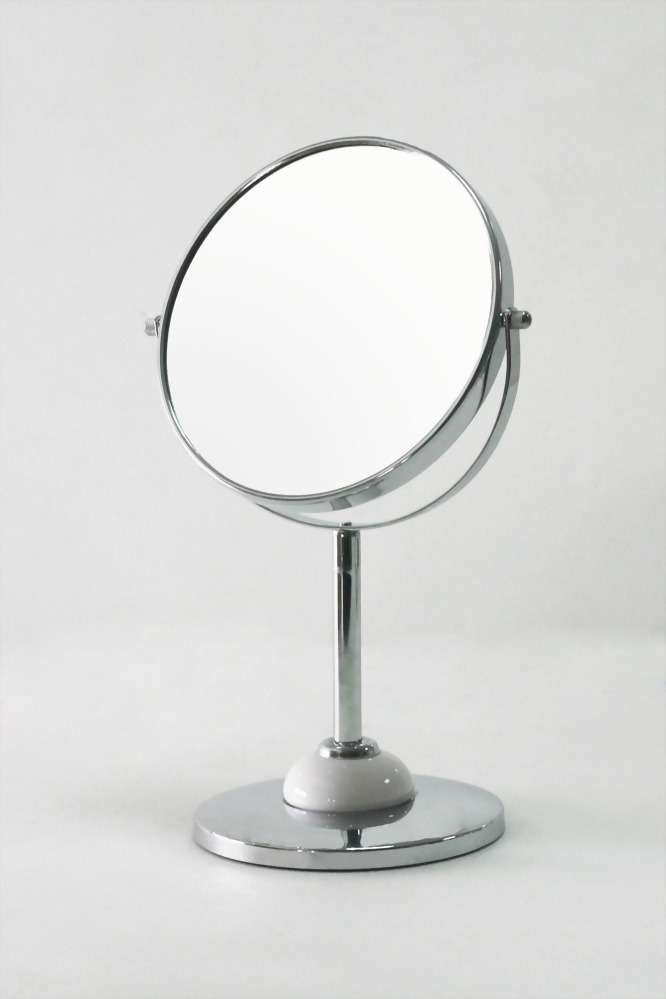 Round double side mirror