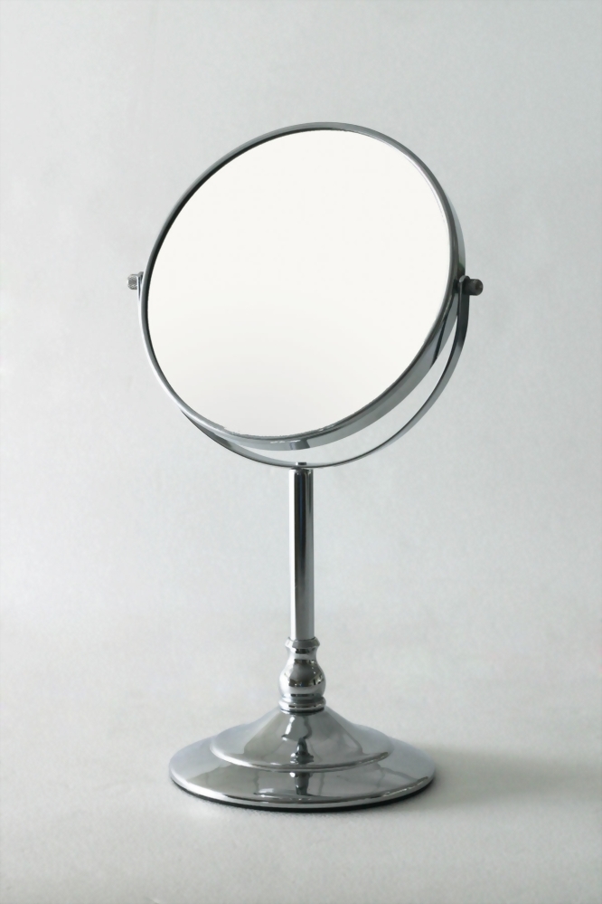 Round double side mirror