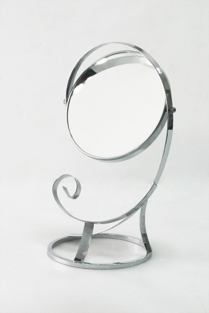 Round double side mirror