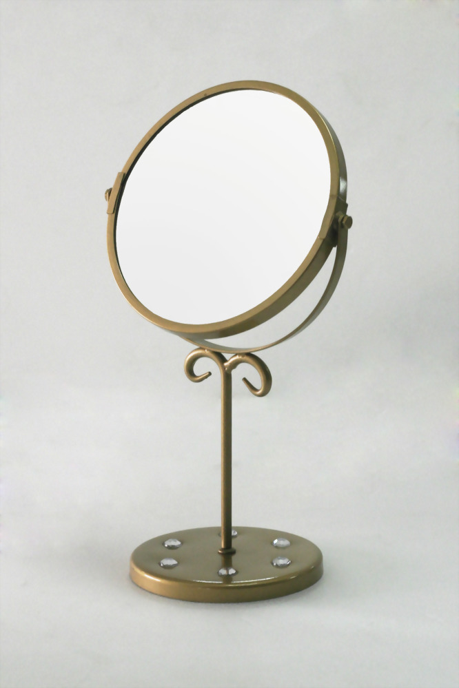 Round double side mirror