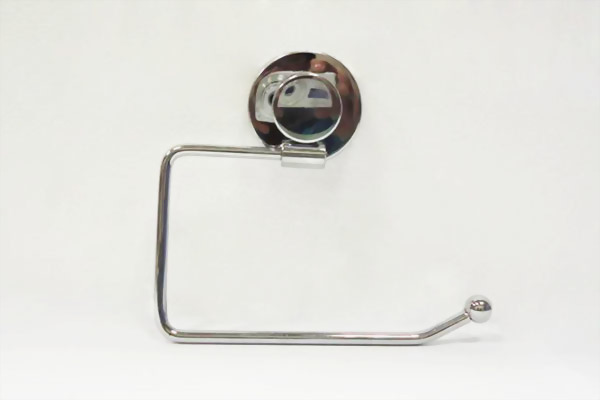 Toilet paper holder with suction cap