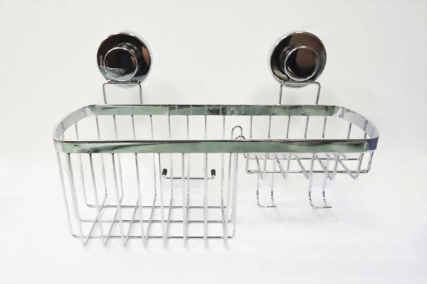 Bath rack with suction cap