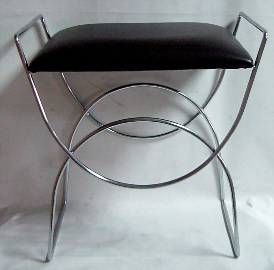 Stool with PVC cushion