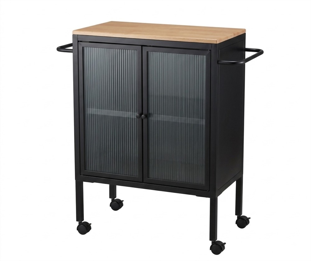 kitchen cart black
