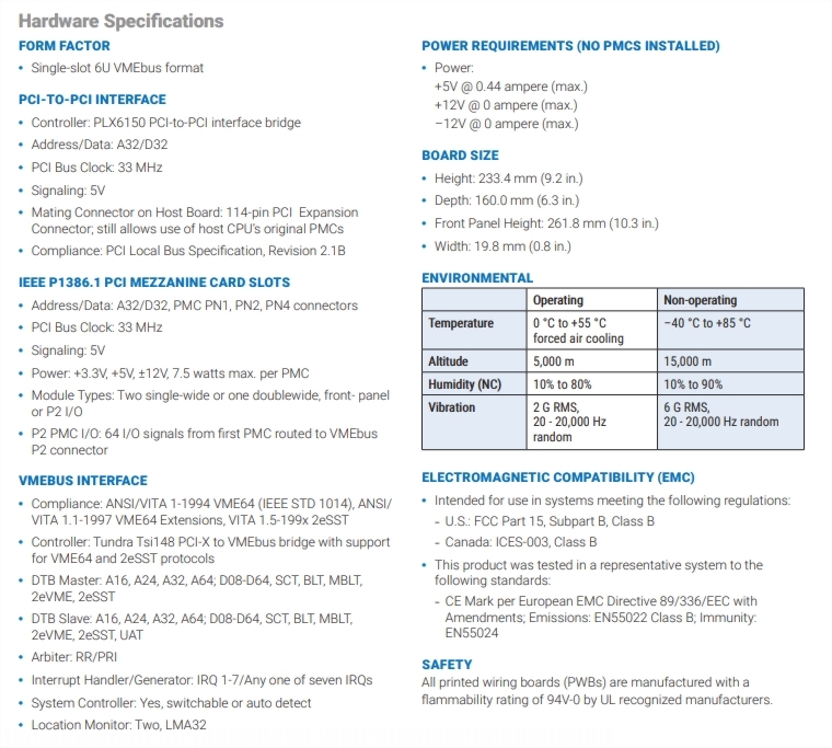 PMC Expansion VME Board - Autech Technology