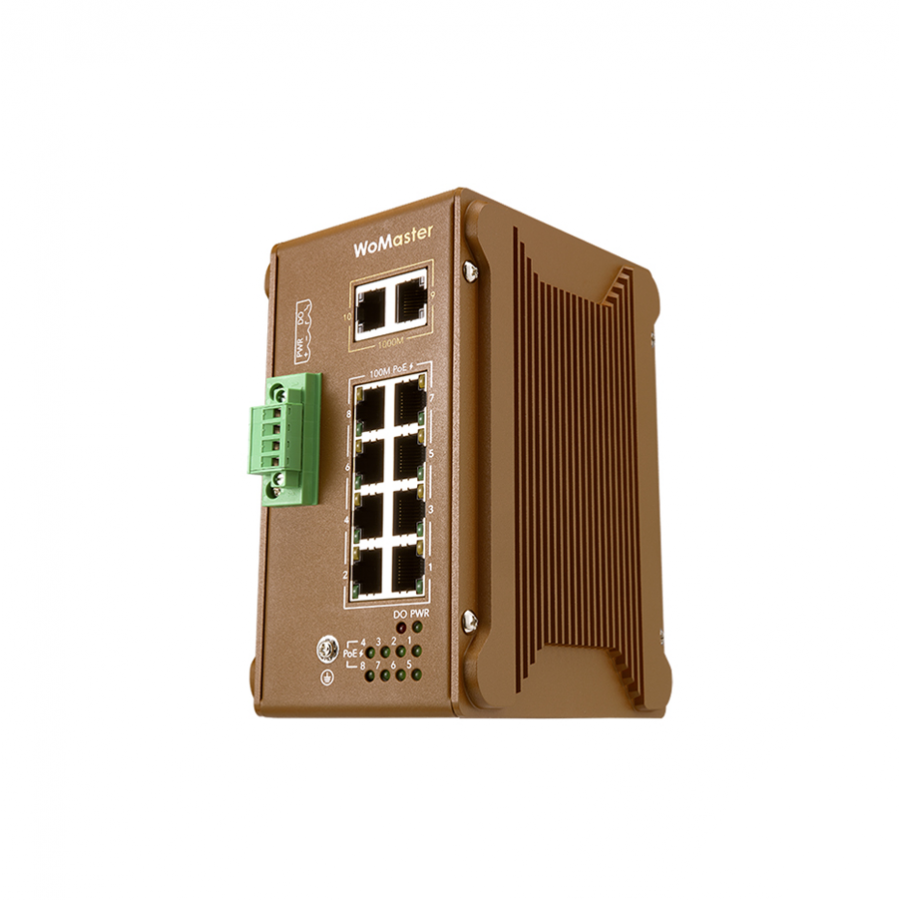 DP210 工業級 PoE 供電交換器