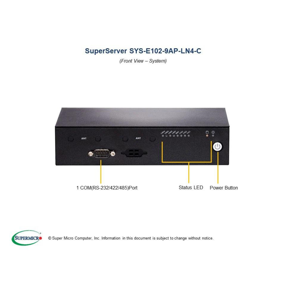 SuperServer SYS-E102-9AP-LN4-C