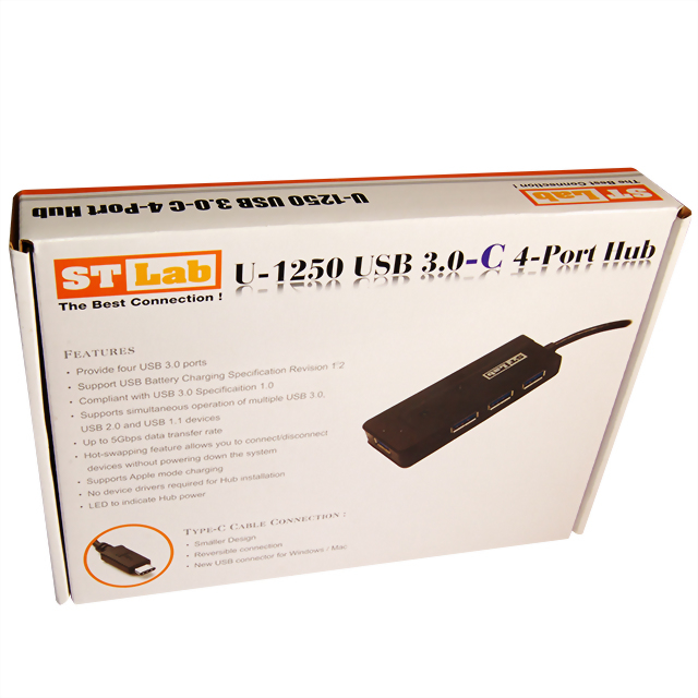 U-1250:USB3.0擴充4埠HUB