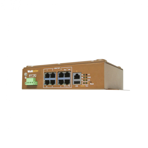 WoMaster DS210 Din Rail Industrial 8+2G Unmanaged Ethernet Switch