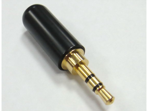 3.5mm Stereo Plug, Black Plated，For 7mm Cable