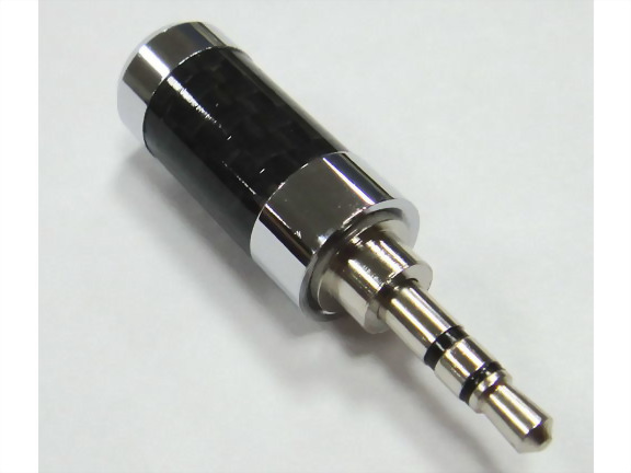 3.5mm Stereo Plug, Carbon Pipe Handle