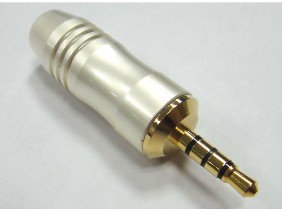 3.5mm 4P Plug，Pearl White Handle