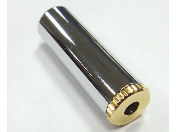 3.5mm Stereo Jack, Pale Chrome Plated