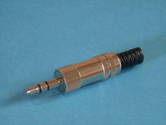 3.5MM STEREO PLUG, PLASTIC SPRING