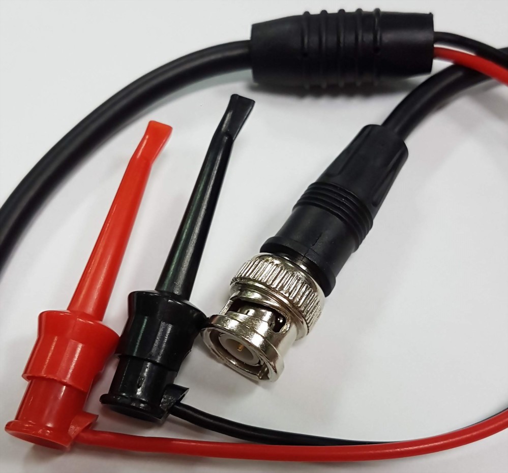 BNC Plug - 2xIC Test Clips