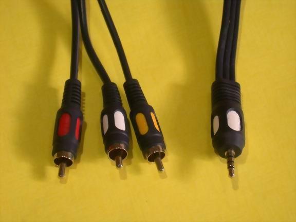 3.5MM 4P PLUG-3XRCA PLUGS