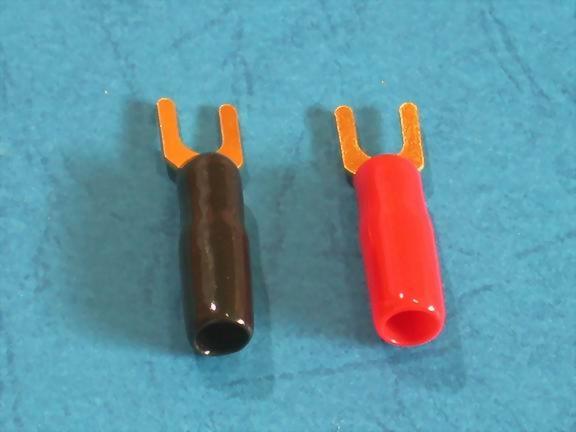 SPADE PLUG, CRIMP TYPE FOR 2.5-3.5MM CABLE