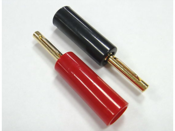 Banana Plug Screw Type Plastic Handle (Red/Black)