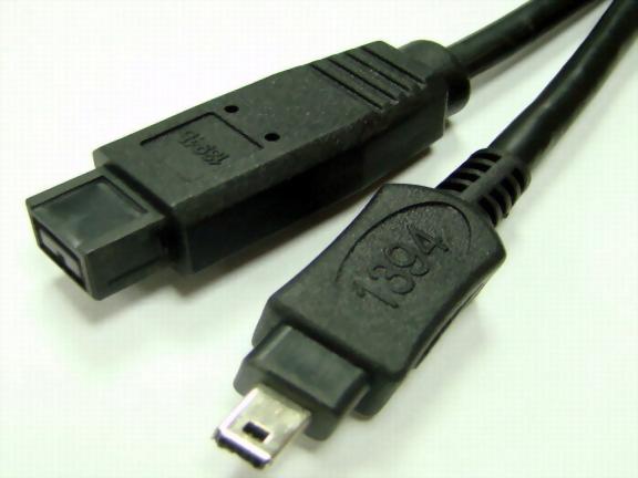 IEEE 1394b 9P male to 4P male FireWire 800 - FireWire 400 cable