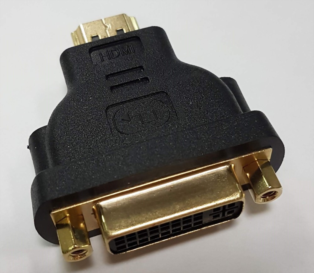 DVI Female To HDMI Male, Gold