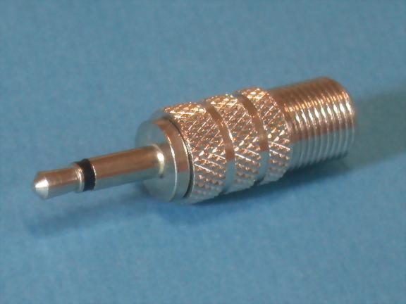 F FEMALE TO 3.5MM PLUG
