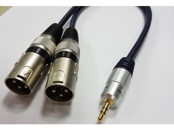 3.5mm Stereo Plug - 2*3P MIC Male